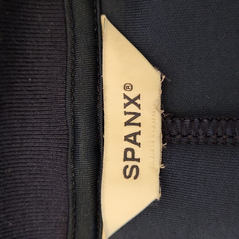 SPANX AirEssentials Pique Polo Midi Dress Polo Shirt Navy White Trim Size XXL - Picture 11 of 13